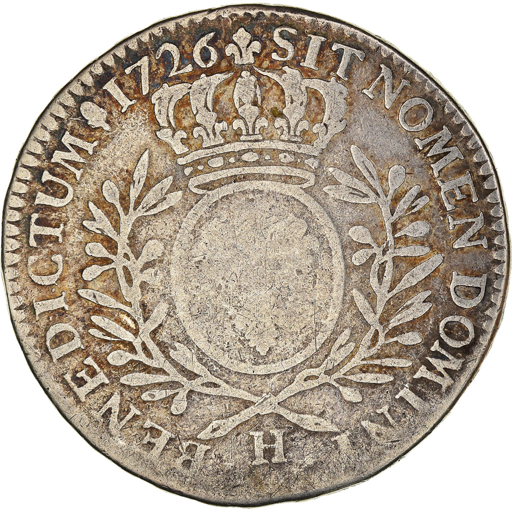 Moeda, França, Louis XV, 1/2 Écu aux branches d'olivier, 1/2 ECU, 44 Sols