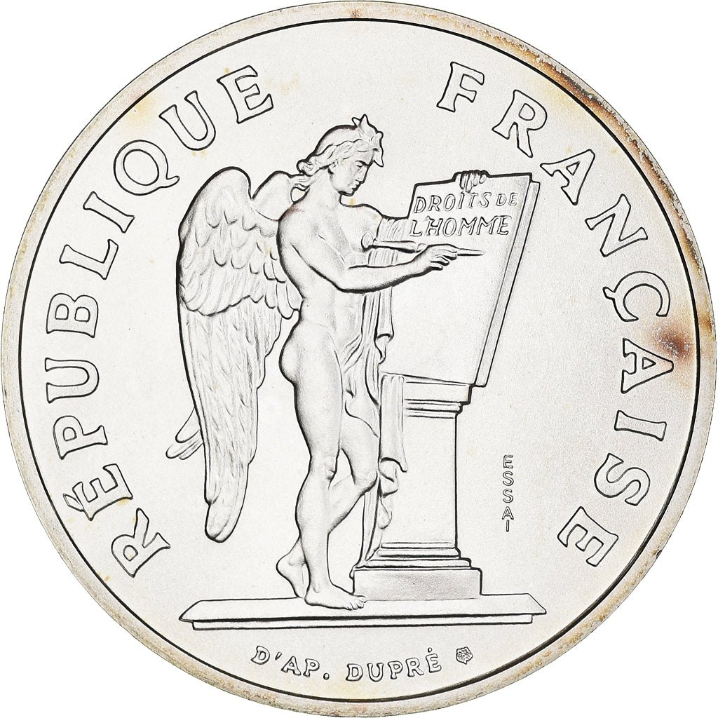 Munten, Frankrijk, Droits de l'Homme, 100 Francs, 1989, Paris, ESSAI, UNC-