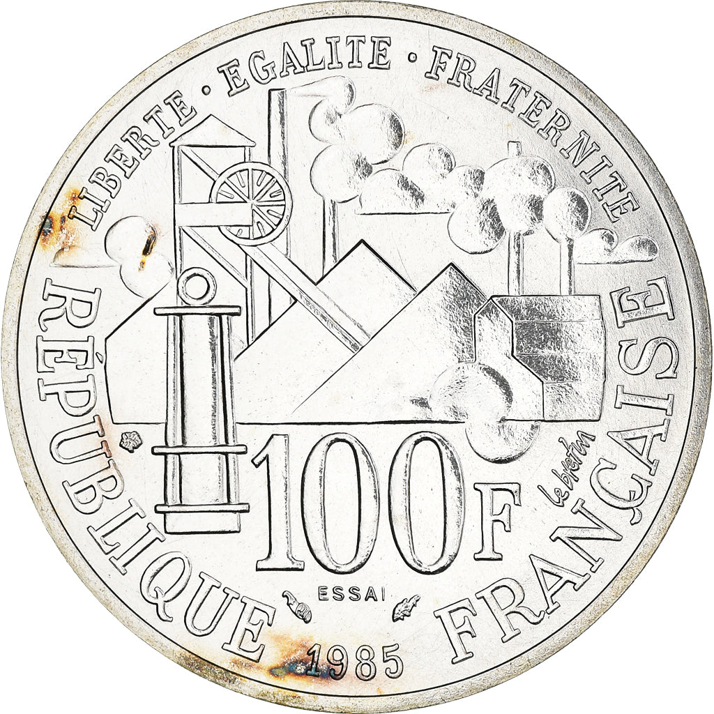 Moneta, Francia, Emile Zola Germinal, 100 Francs, 1985, Paris, ESSAI, SPL
