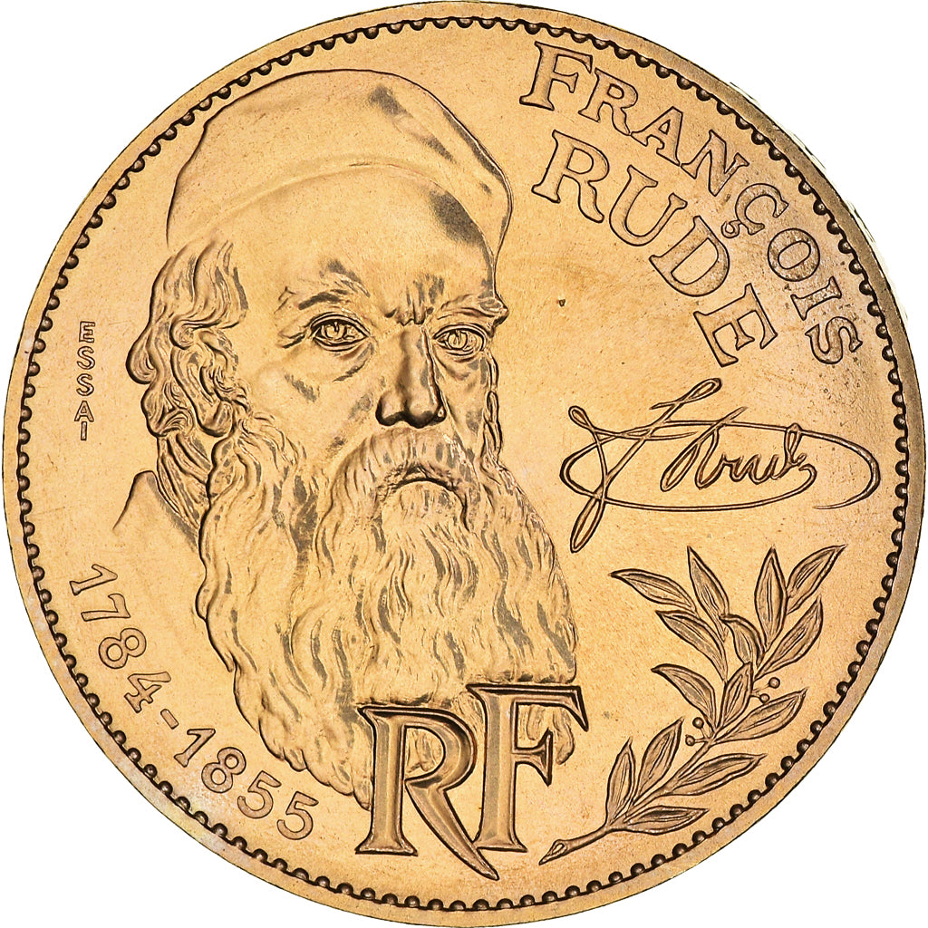 Moneda, Francia, François Rude, 10 Francs, 1984, Paris, ESSAI, FDC, Níquel -