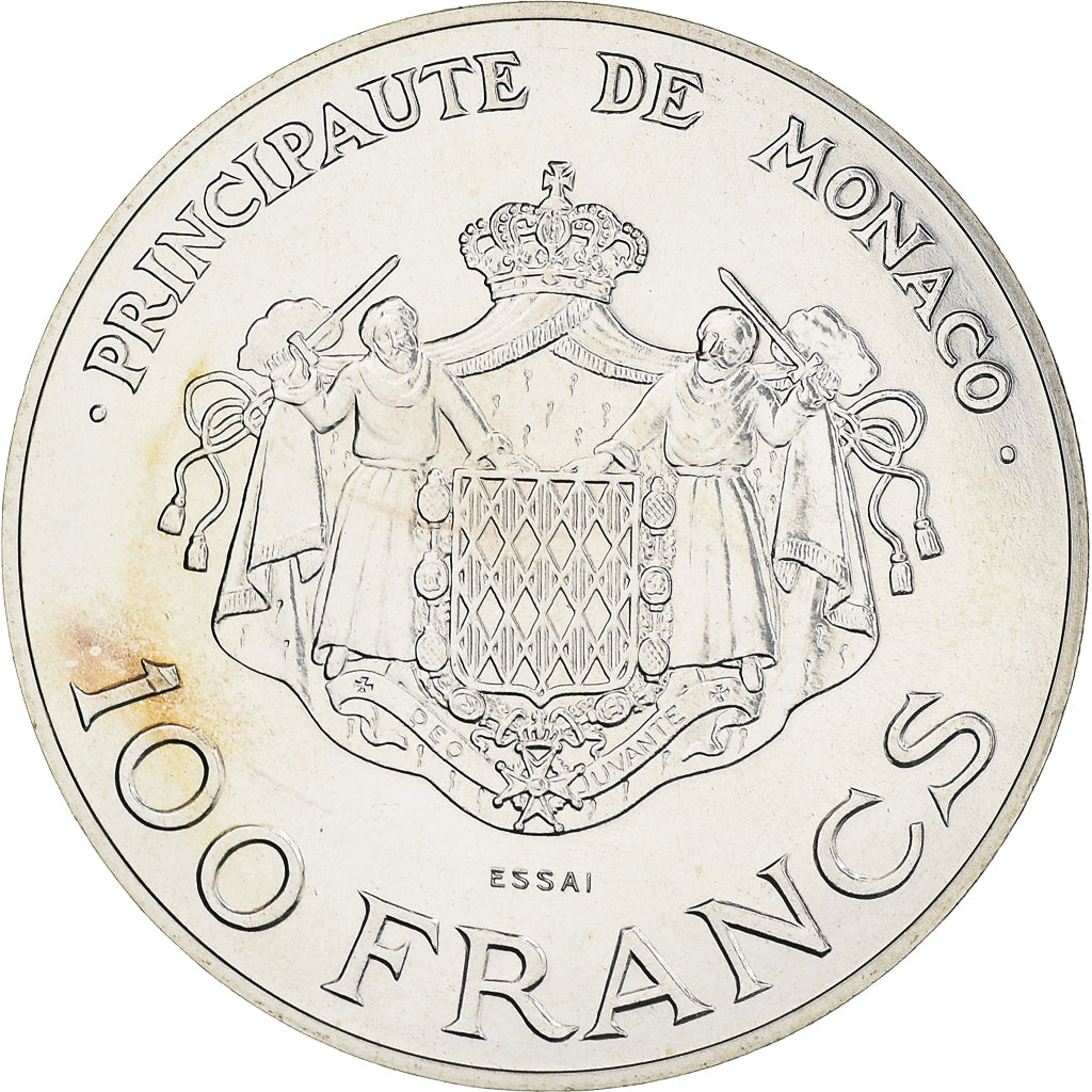 Moneta, Monaco, Rainier III et Albert, 100 Francs, 1982, Paris, ESSAI, SPL