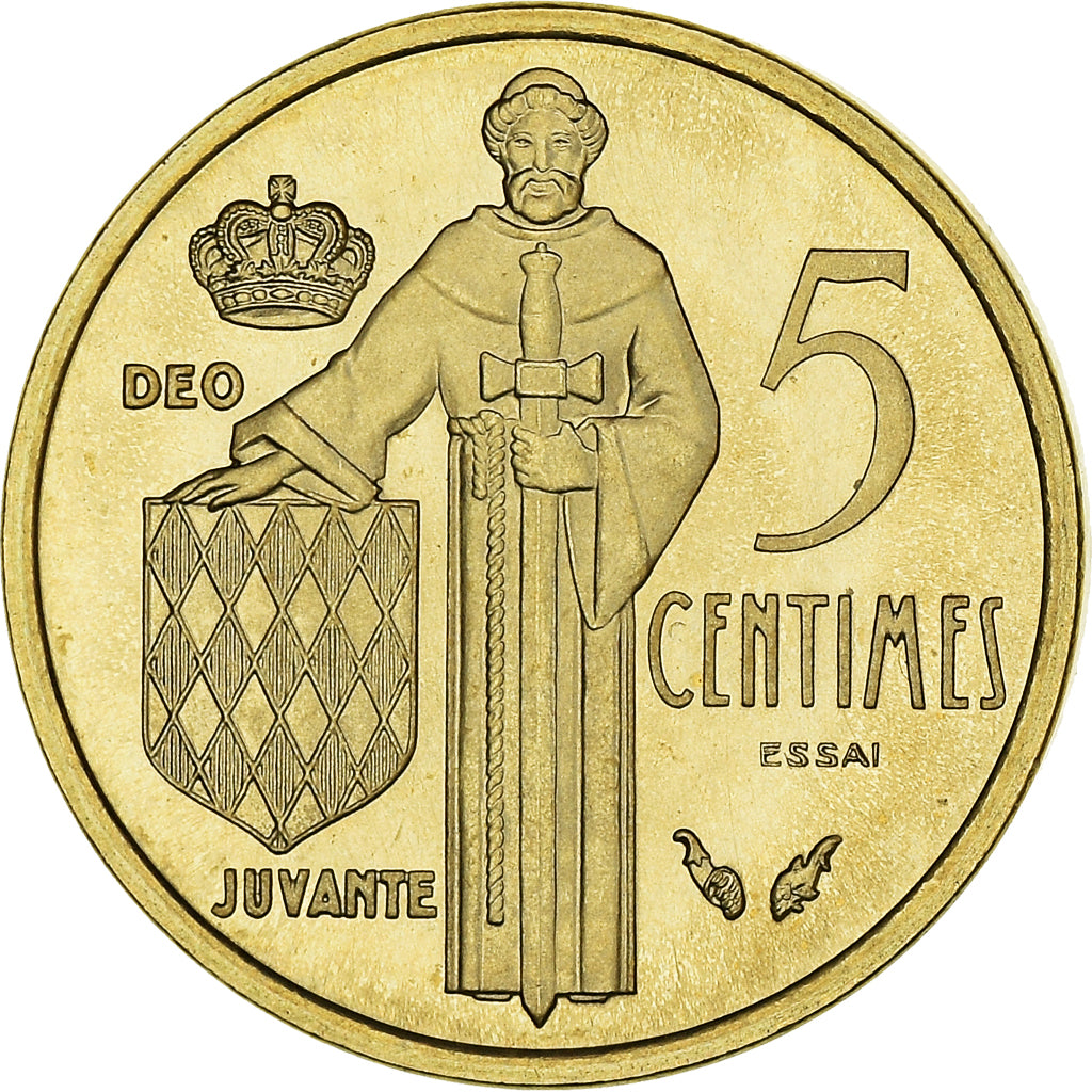 Moneda, Mónaco, Rainier III, 5 Centimes, 1976, ESSAI, FDC, Cobre - aluminio -