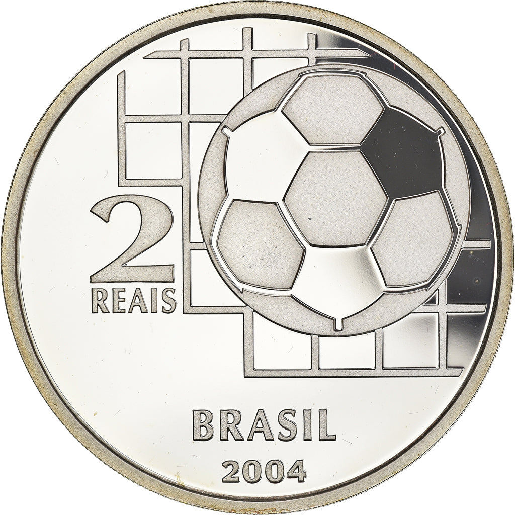 Monnaie, Brésil, FIFA World Cup, 2 Reais, 2004, Rio de Janeiro, Proof, FDC