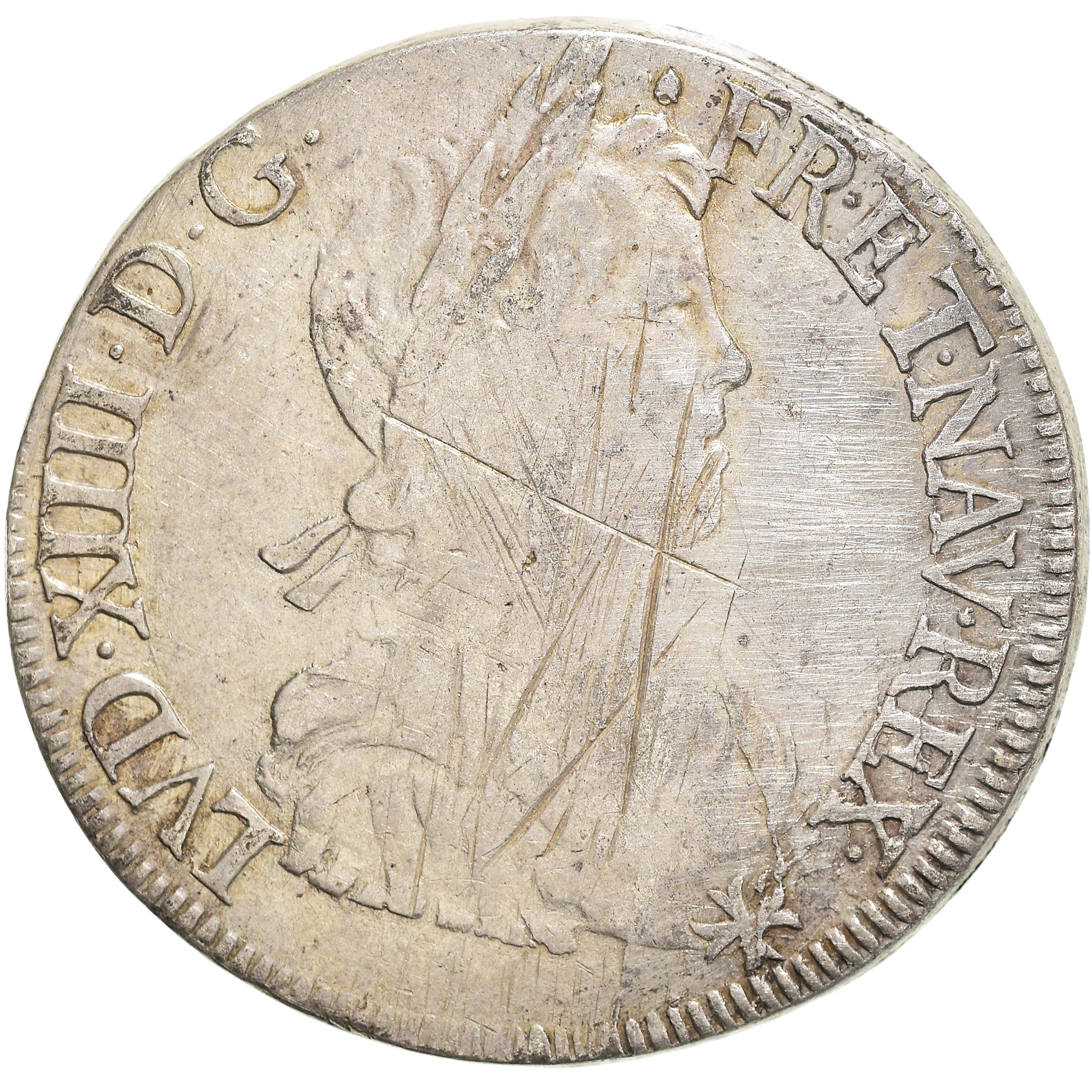 Monnaie, France, Louis XIV, Écu à la mèche longue, Ecu, 1659, Bayonne, TB+