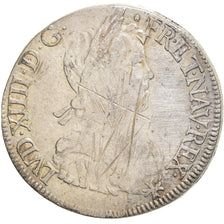 Monnaie, France, Louis XIV, Écu à la mèche longue, Ecu, 1659, Bayonne, TB+