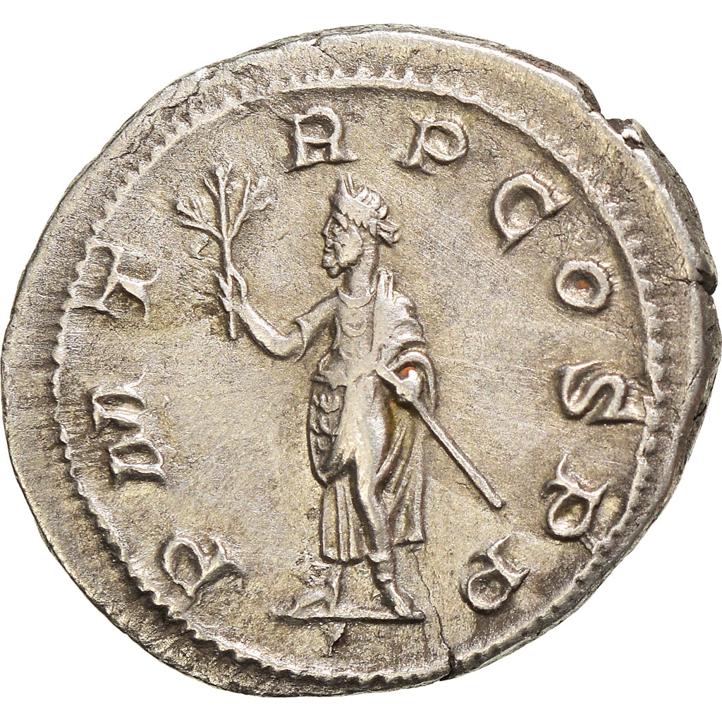Coin, Gordian I, Denarius, 238, Rome, AU(50-53), Silver, RIC:1