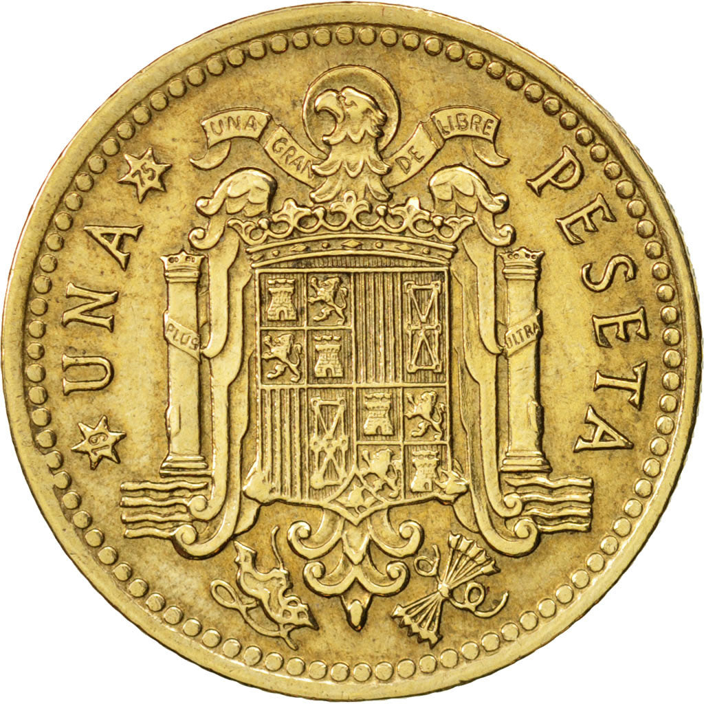 Monnaie, Espagne, Francisco Franco, caudillo, Peseta, 1966, TTB+