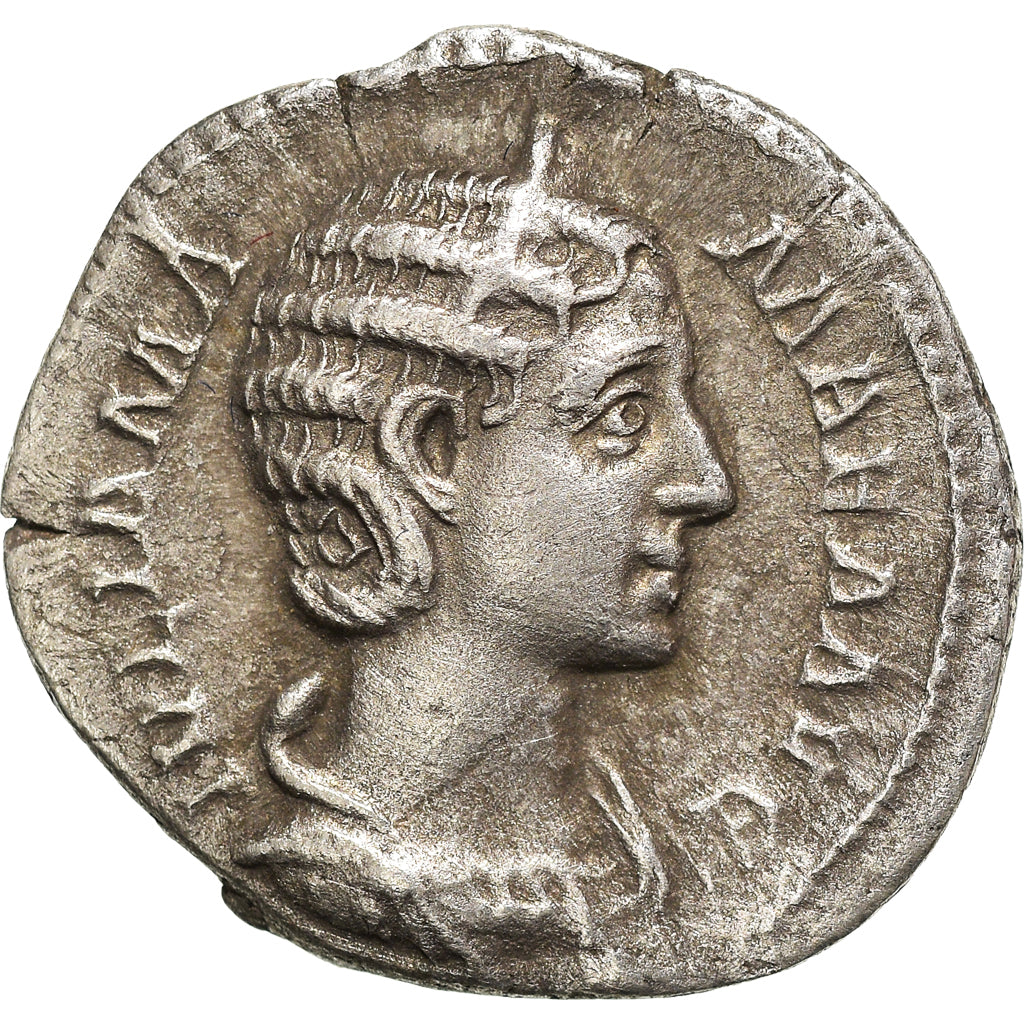 Coin, Julia Mamaea, Denarius, 227, Rome, AU(50-53), Silver, RIC:362