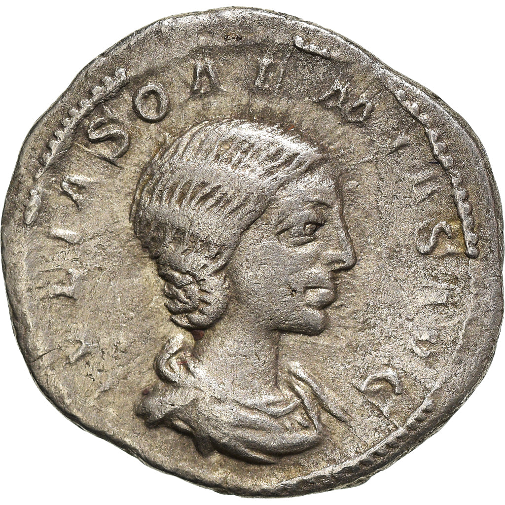 Coin, Julia Soaemias, Denarius, 219, Roma, VF(30-35), Silver, RIC:243