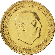 Spagna, Francisco Franco, caudillo, Peseta, 1966, SPL-, Alluminio-bronzo, KM:796