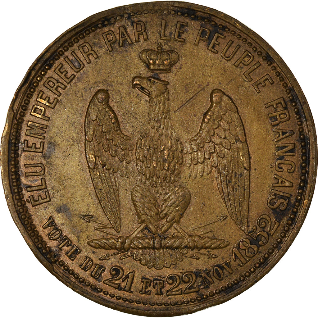 Frankreich, Medaille, Napoléon III, Election et proclamation de l'Empire, 1852