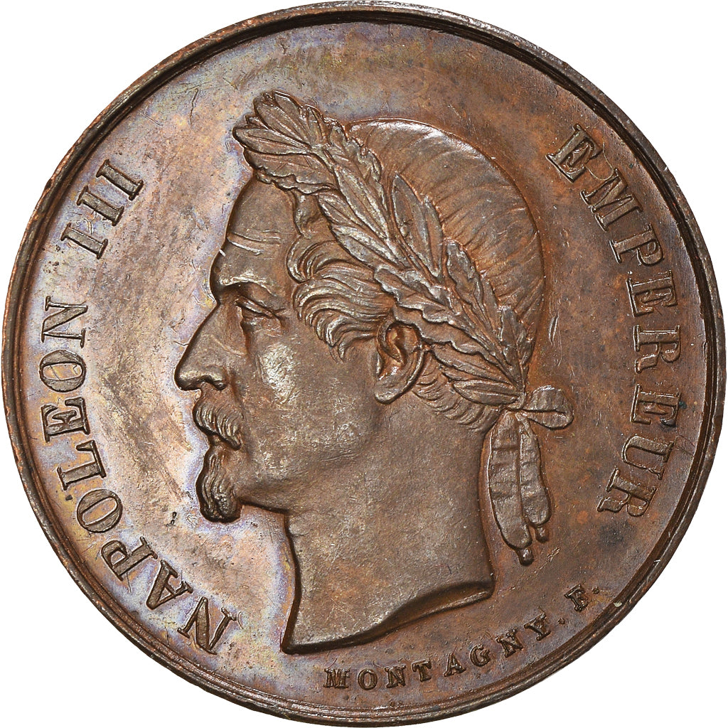 Francja, Medal, Mariage de Napoléon III et d'Eugénie, 1853, Montagny