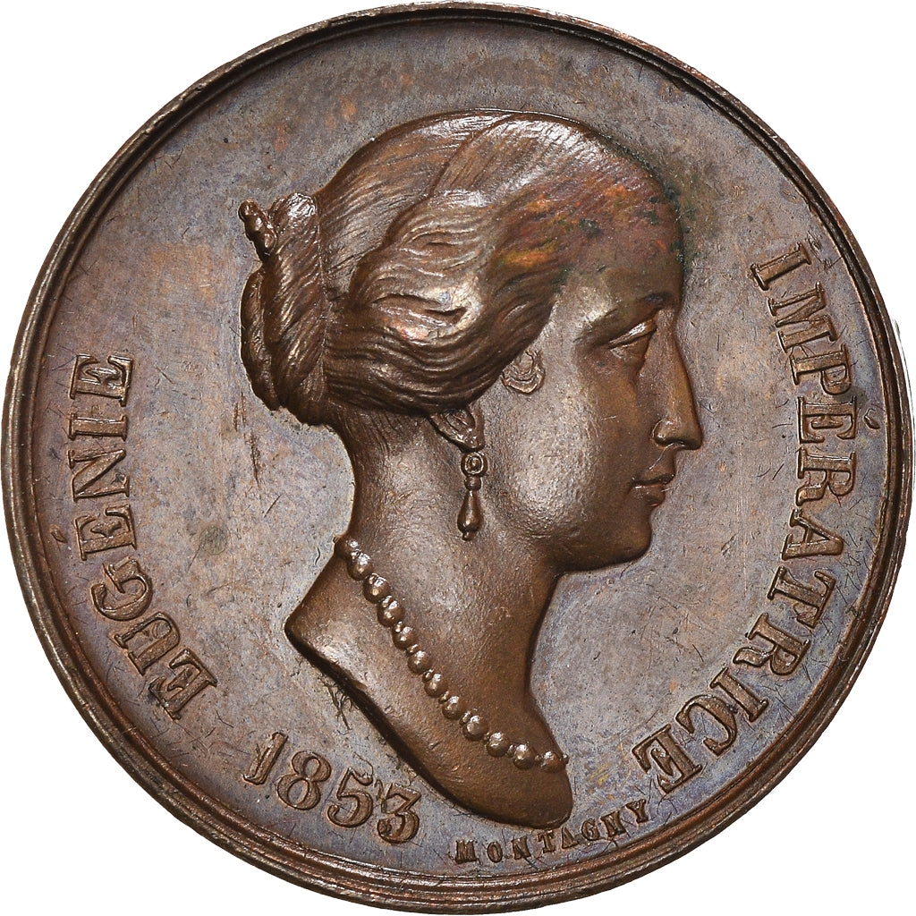 Francja, Medal, Mariage de Napoléon III et d'Eugénie, 1853, Montagny