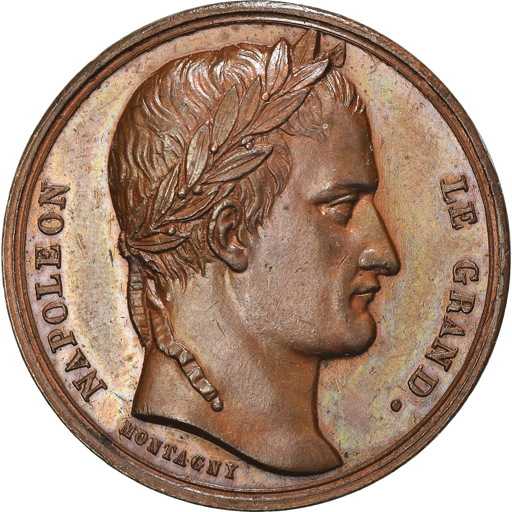 França, Medal, Napoléon III, Napoléon le Grand, Montagny, MS(60-62), Bronze