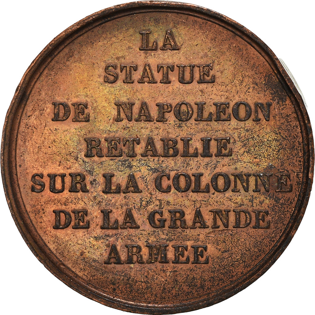 Frankrijk, Token, Restauration de la statue de Napoléon par Louis-Philippe