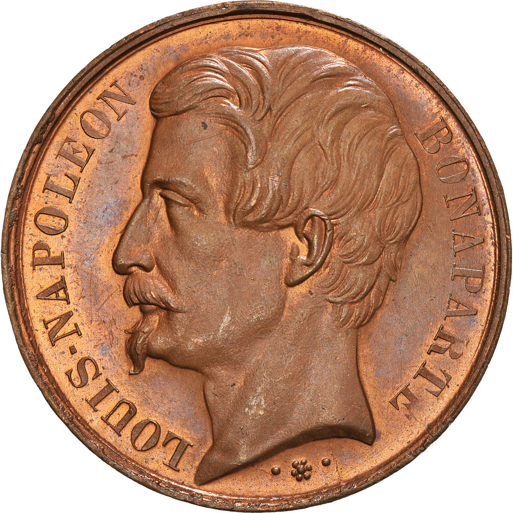 Frankrijk, Medaille, Napoléon III, Inauguration du Chemin de fer à Strasbourg