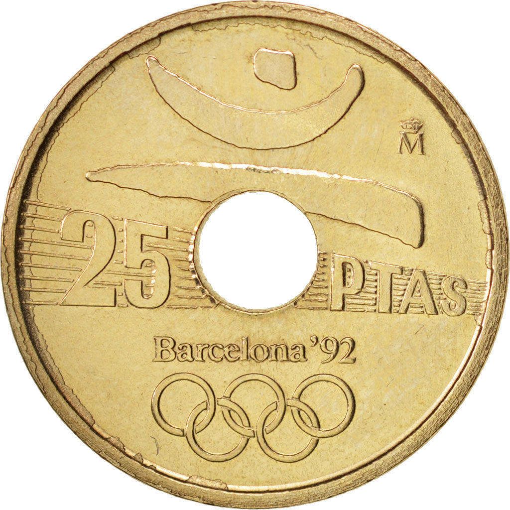 Monnaie, Espagne, Juan Carlos I, 25 Pesetas, 1991, Madrid, SUP+