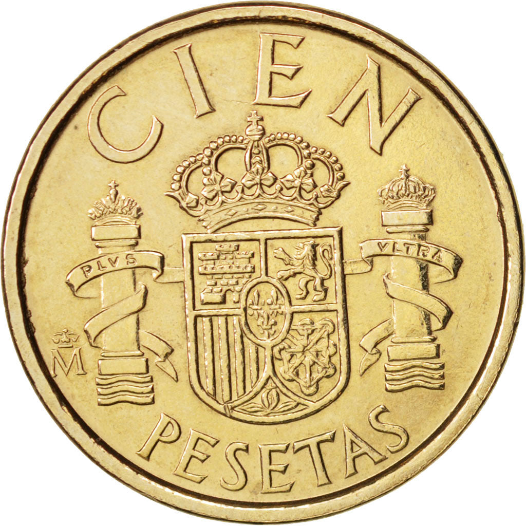 Espagne, Juan Carlos I, 100 Pesetas, 1986, Madrid, SUP, Aluminum-Bronze, KM:826