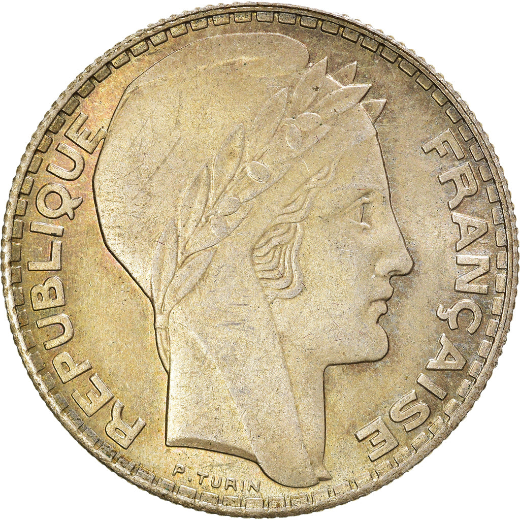 Coin, France, Turin, 10 Francs, 1931, Paris, MS(60-62), Silver, KM:878
