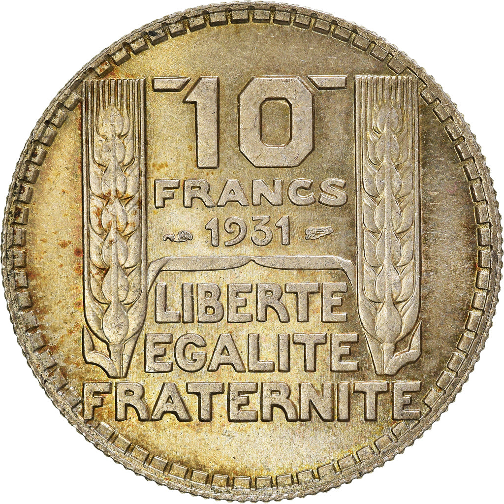 Coin, France, Turin, 10 Francs, 1931, Paris, MS(60-62), Silver, KM:878
