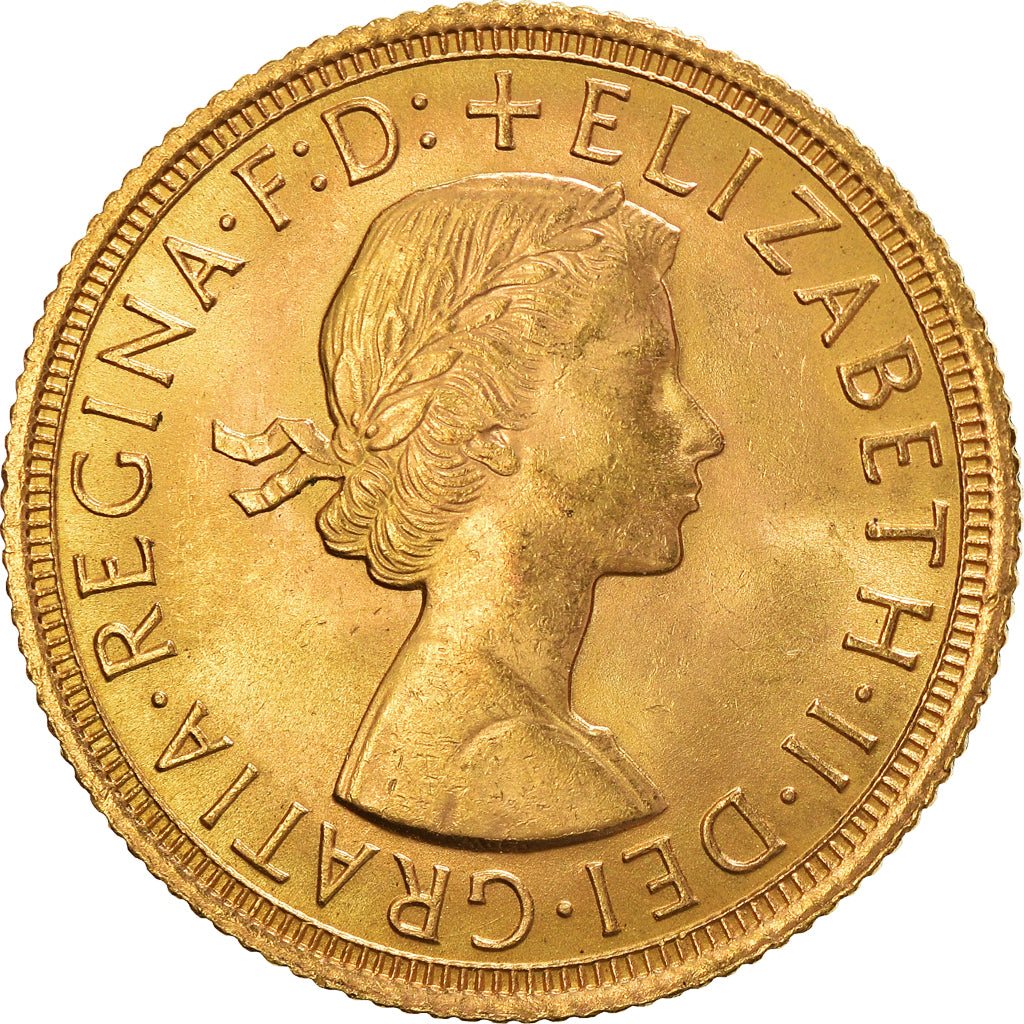 Monnaie, Grande-Bretagne, Elizabeth II, Sovereign, 1962, Londres, SPL, Or