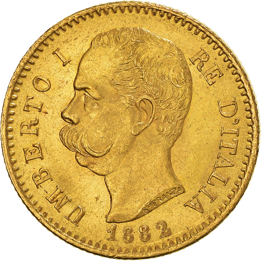 Moneta, Italia, Umberto I, 20 Lire, 1882, Rome, SPL, Oro, KM:21