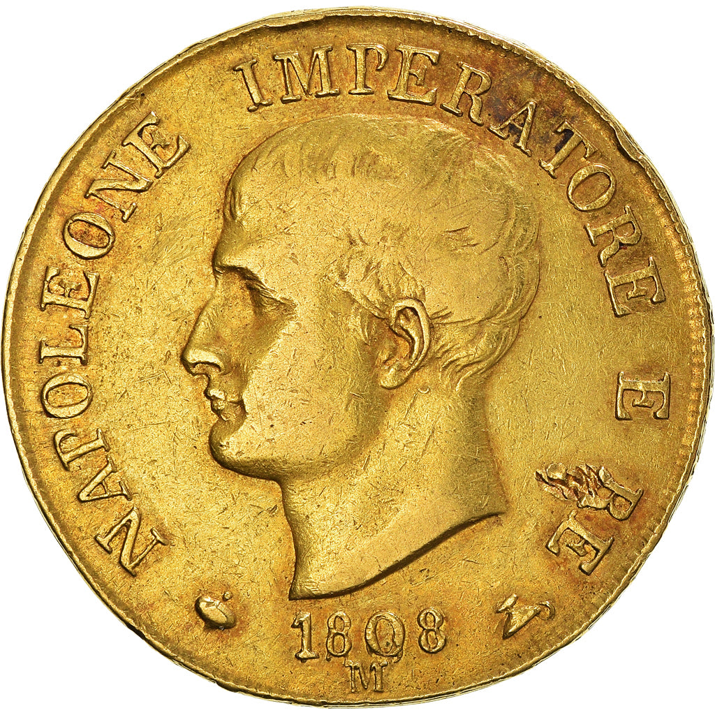 Coin, ITALIAN STATES, KINGDOM OF NAPOLEON, Napoleon I, 40 Lire, 1808, Milan