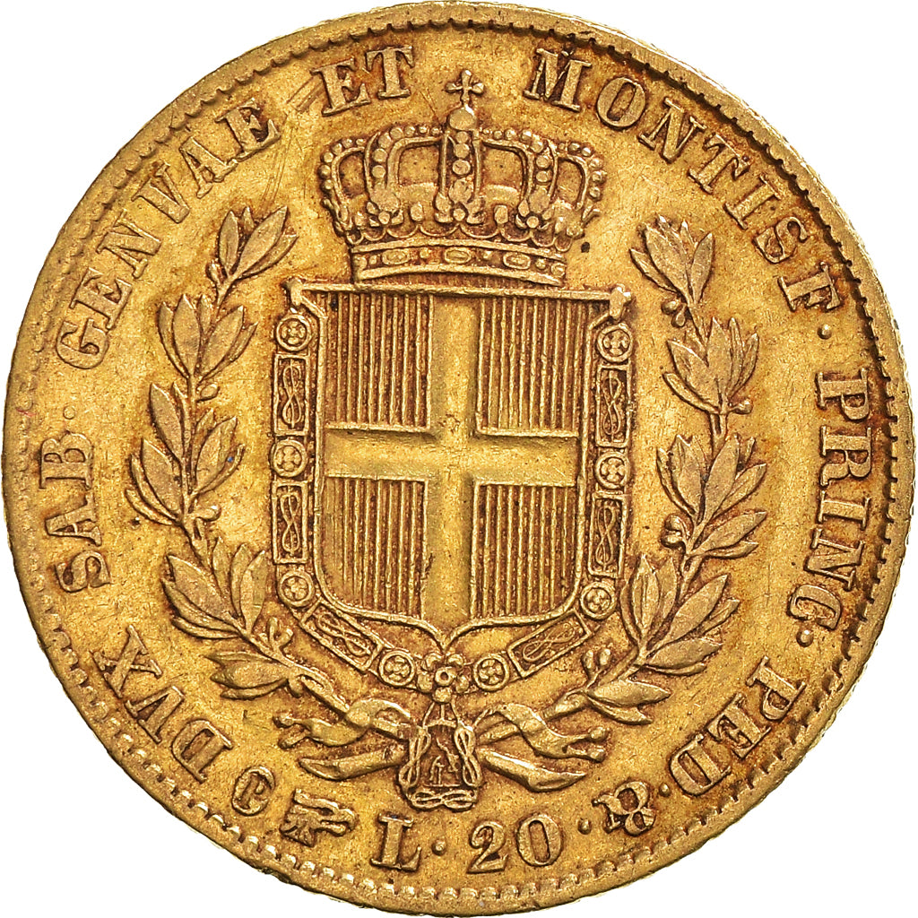 Monnaie, États italiens, SARDINIA, Carlo Alberto, 20 Lire, 1847, Torino, TTB+