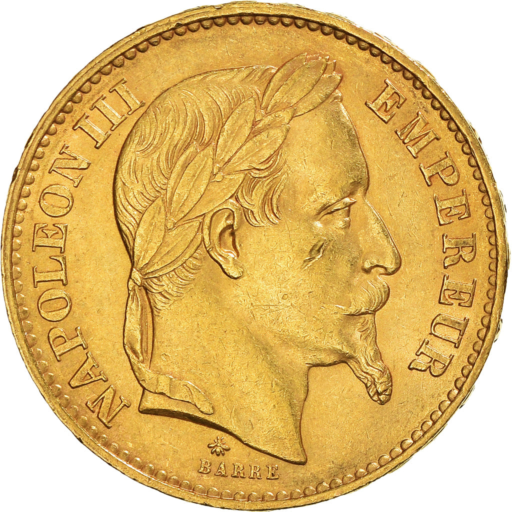 Münze, Frankreich, Napoleon III, Napoléon III, 20 Francs, 1869, Paris, VZ