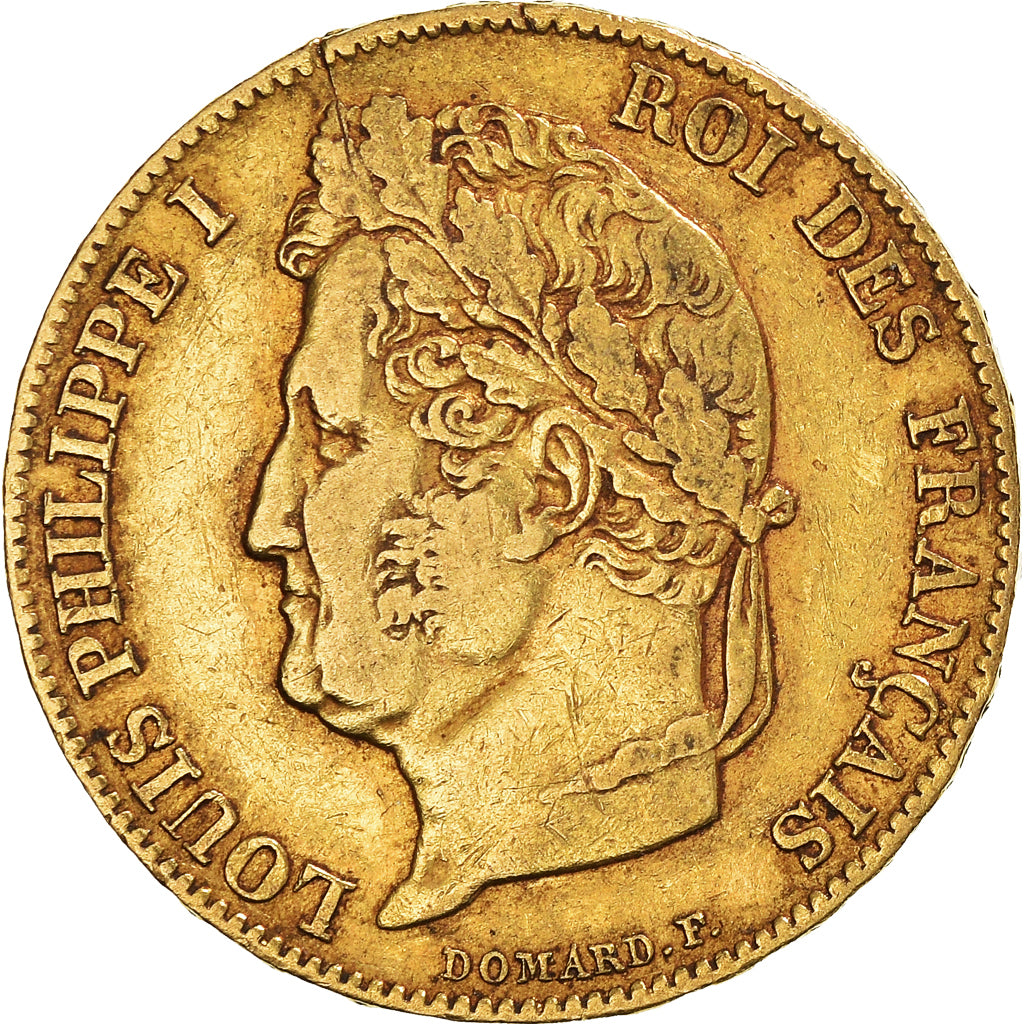 Moneda, Francia, Louis-Philippe, 20 Francs, 1841, Paris, MBC, Oro, KM:750.1