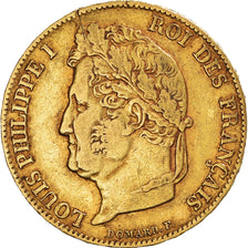 Moneda, Francia, Louis-Philippe, 20 Francs, 1841, Paris, MBC, Oro, KM:750.1