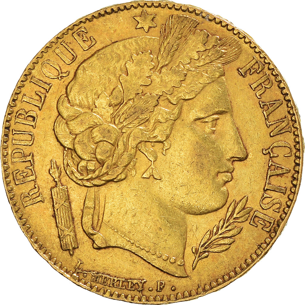 Coin, France, Cérès, 20 Francs, 1851, Paris, AU(50-53), Gold, KM:762