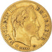 Moneta, Francia, Napoleon III, Napoléon III, 10 Francs, 1865, Strasbourg, MB+