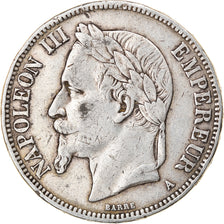 Coin, France, Napoleon III, Napoléon III, 5 Francs, 1870, Paris, VF(30-35)