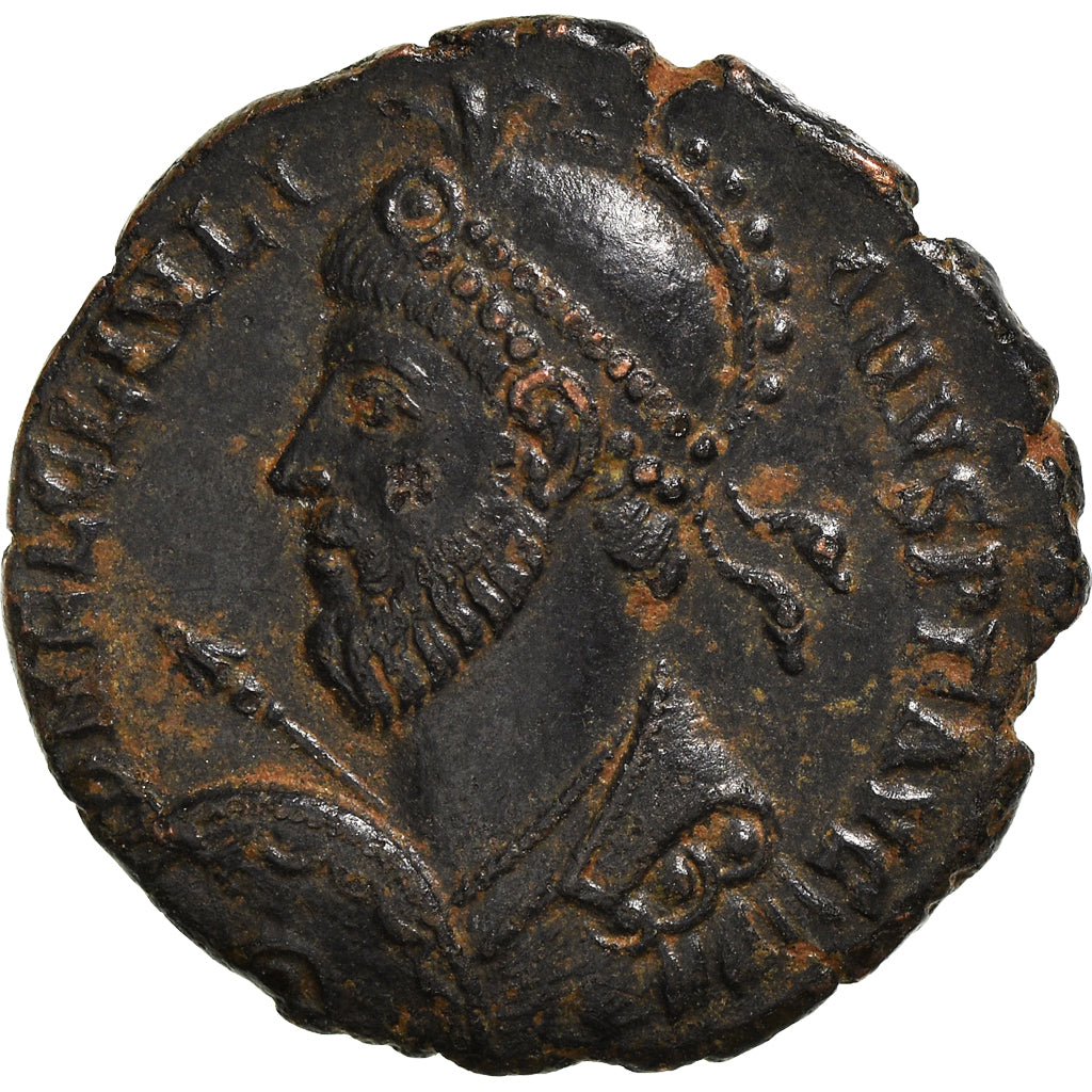 Coin, Julian II, Nummus, 361-363, Antioch, AU(55-58), Bronze, RIC:219
