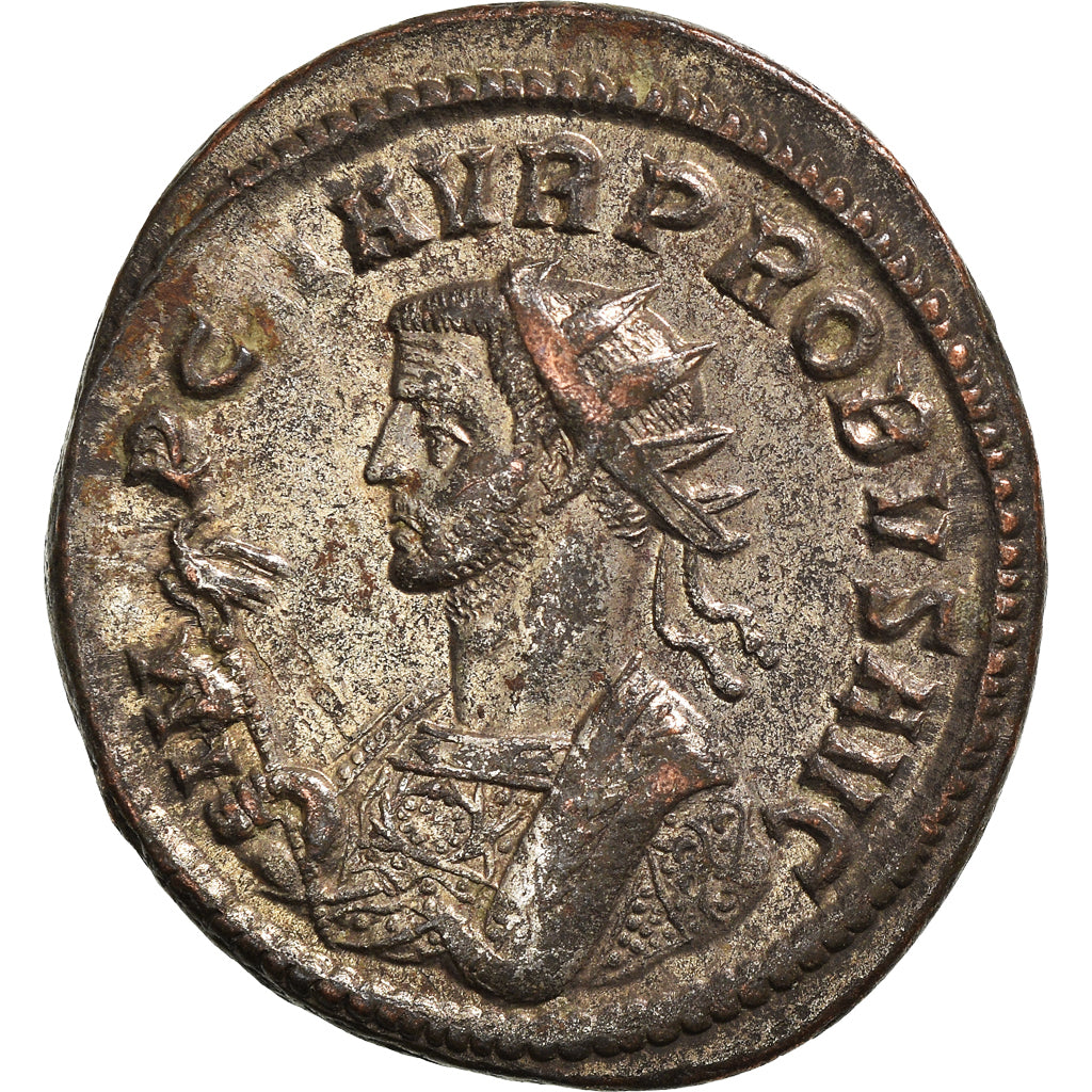 Coin, Probus, Antoninianus, 277, Ticinum, AU(50-53), Billon, RIC:435