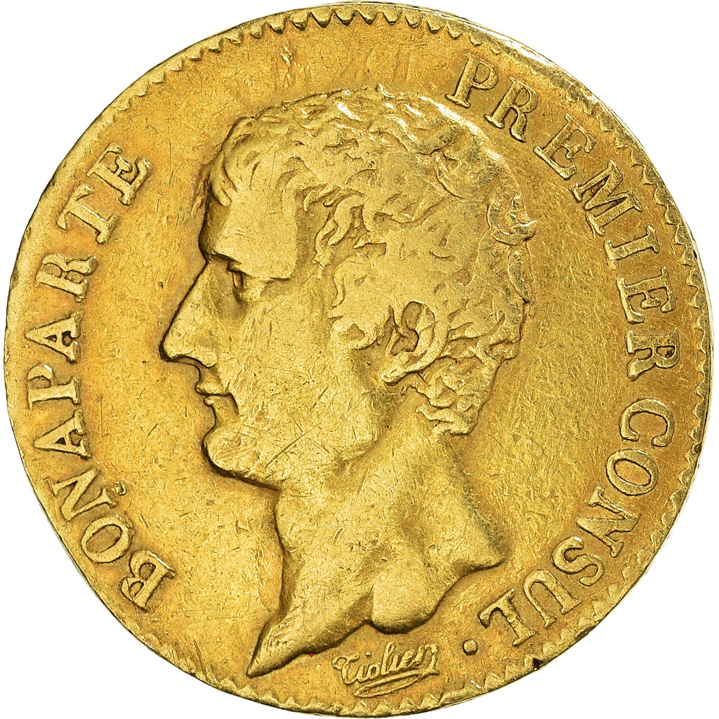 Monnaie, France, Napoléon I, 20 Francs, An XI, Paris, TB+, Or, KM:651