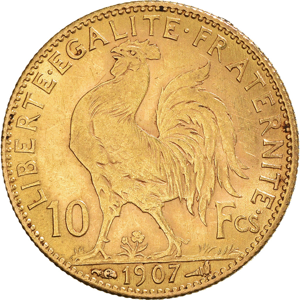 Monnaie, France, Marianne, 10 Francs, 1907, Paris, TTB+, Or, Gadoury:1017