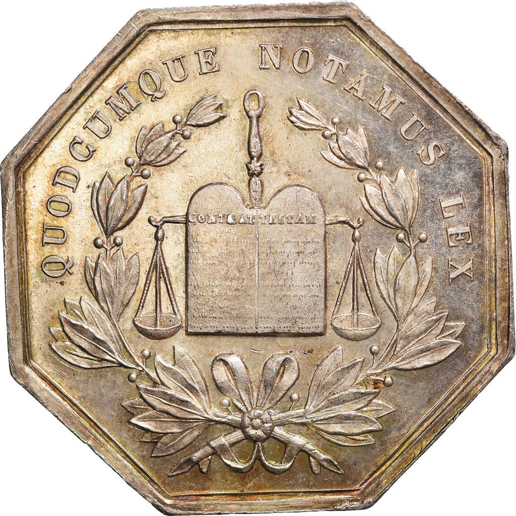 France, Jeton, Notaires de l'Arrondissement d'Abbeville, SUP+, Argent