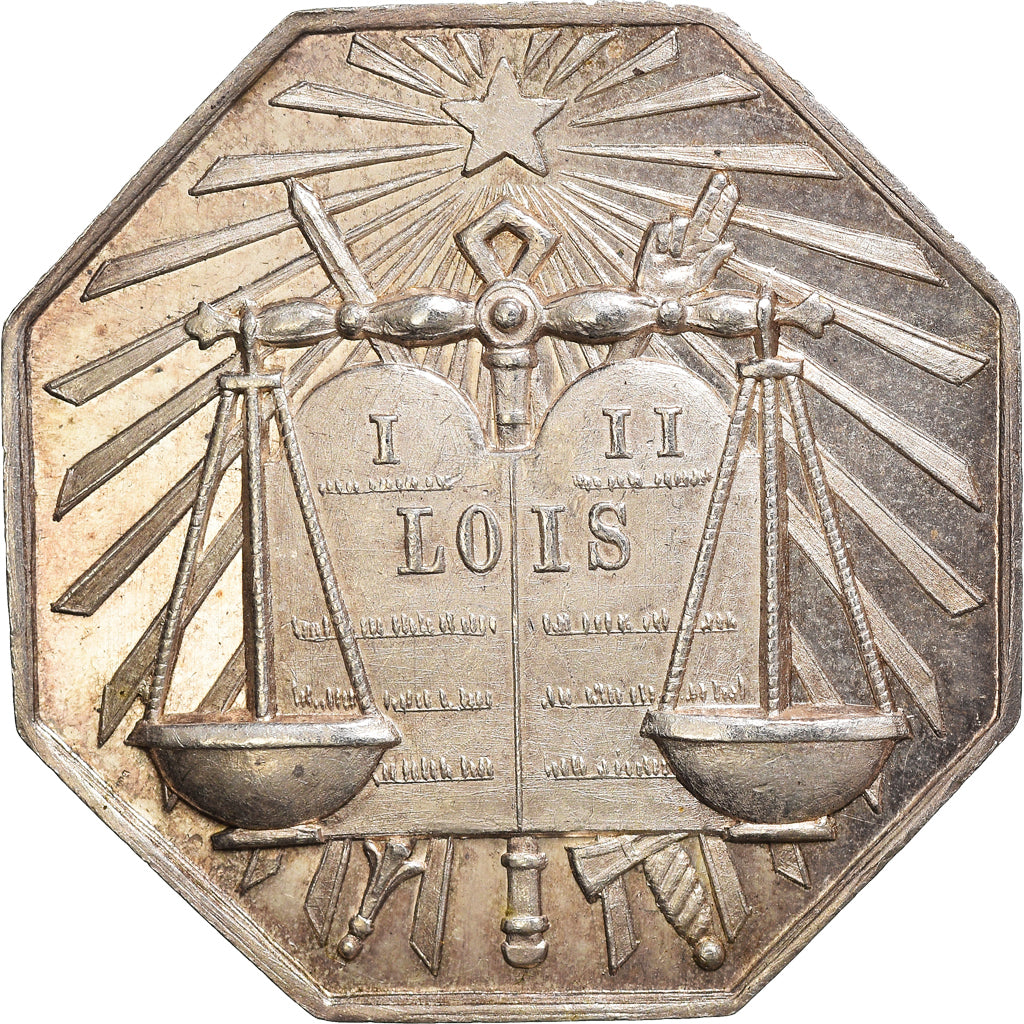 France, Jeton, Notaires de l'Arrondissement de Mamers, SUP+, Argent, Lerouge:177