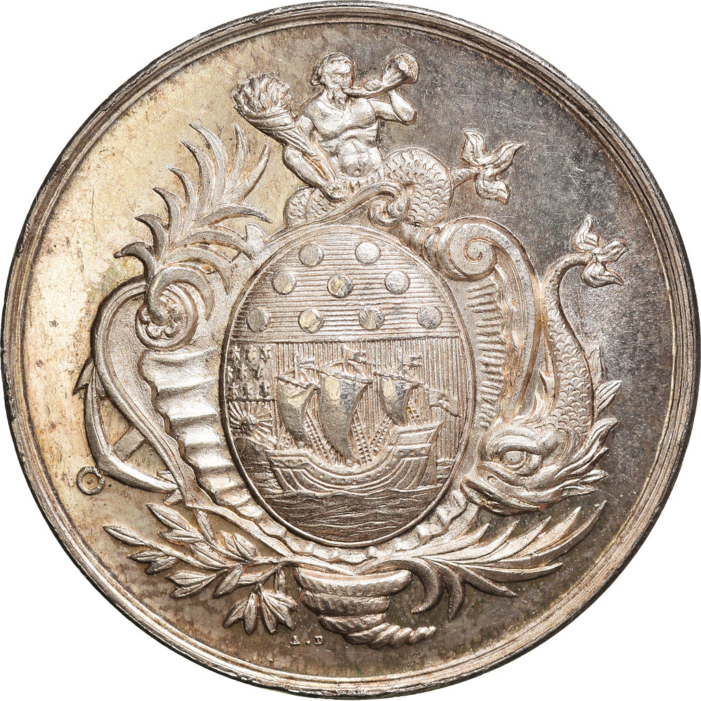 France, Token, Savings Bank, Caisse d'Épargne de Lorient, MS(60-62), Silver