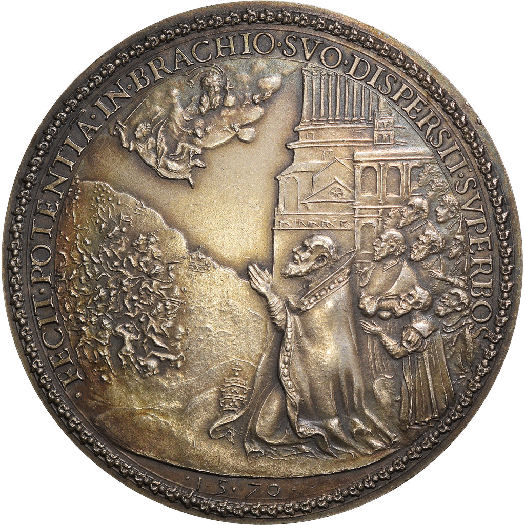 Vaticano, medaglia, Pius V, Celebration of the French Victory over the