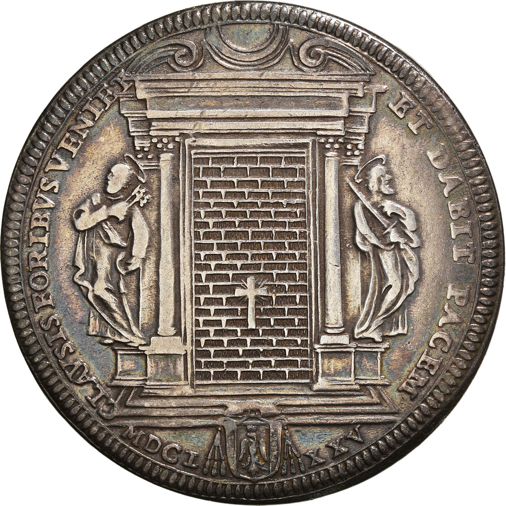 Moneta, STATI ITALIANI, PAPAL STATES, Clemens X, Piastra, Scudo of 80 Bolognini