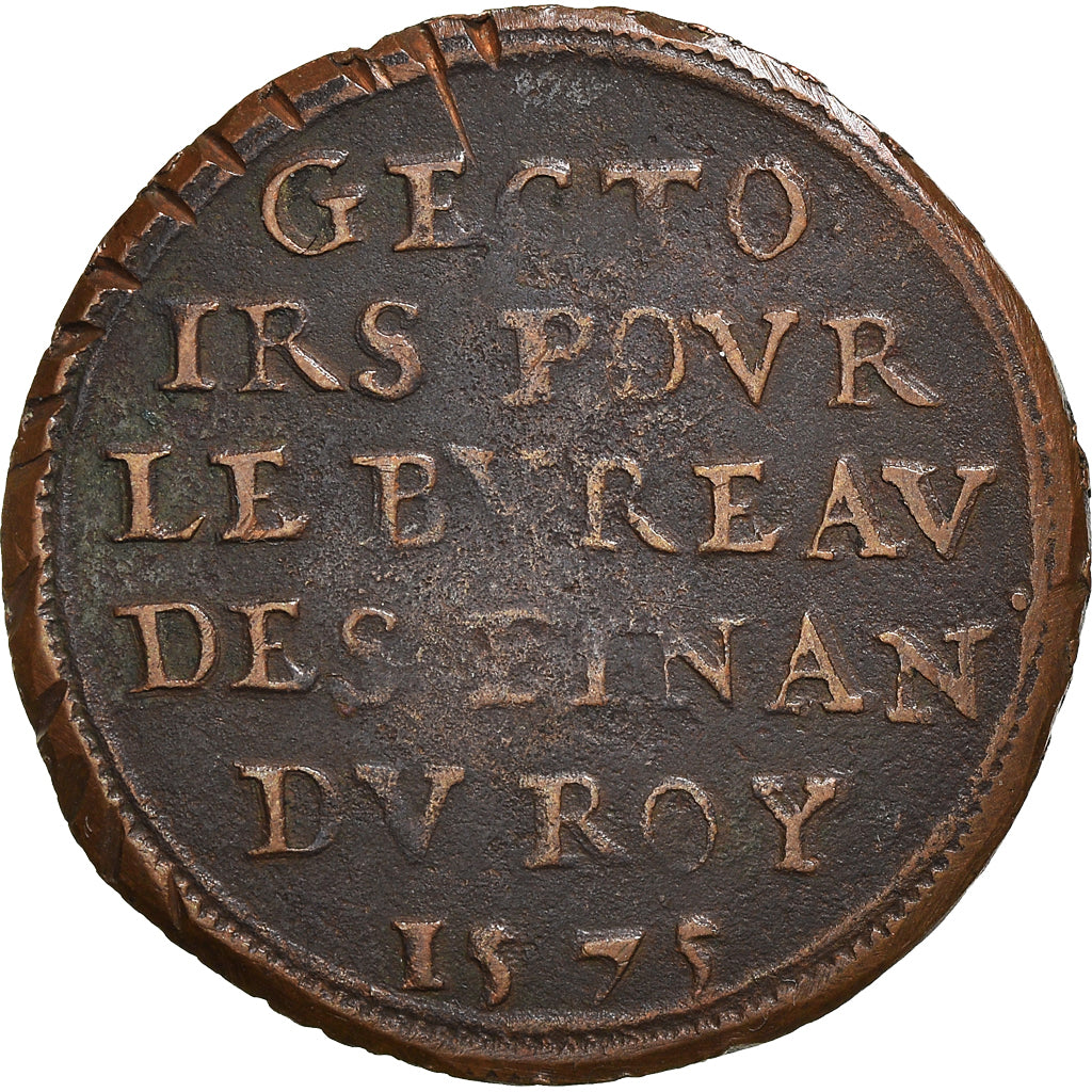 Belgio, Token, Bureau des Finances, 1575, BB+, Rame