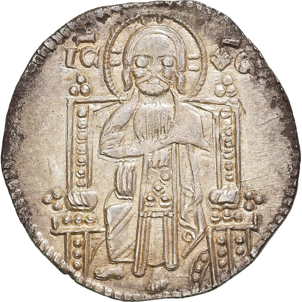 Coin, Italy, VENICE, Francesco Dandolo, Grosso, 1328-1339, AU(55-58), Silver