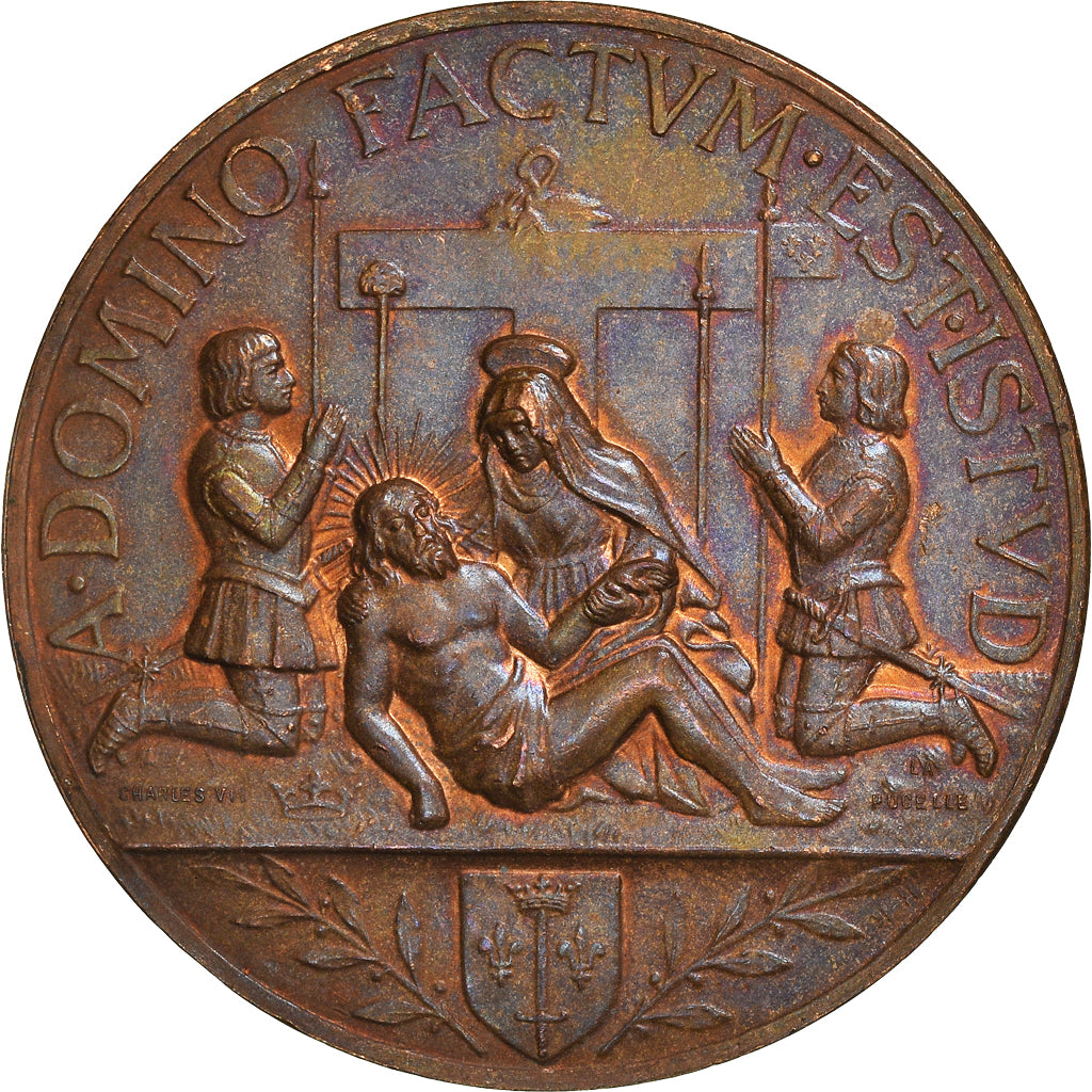 France, Médaille, Inauguration du Musée Jeanne d'Arc à Orléans, 1894, SUP