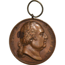 Francia, medalla, Louis XVIII, Service de la Chambre des Députés, Gayrard