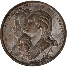 France, Médaille, Louis XVI, le Dauphin et Marie-Antoinette, 1795, Krüger