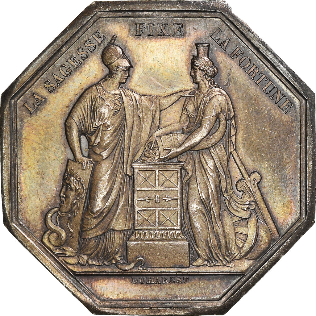 France, Jeton, Banque de France, An VIII, Dumarest, SUP, Argent