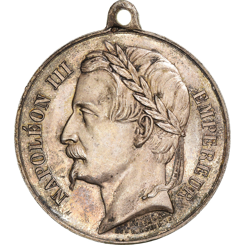 Francia, medaglia, Napoléon III, Souscription Nationale, 1852, Robineau, SPL-
